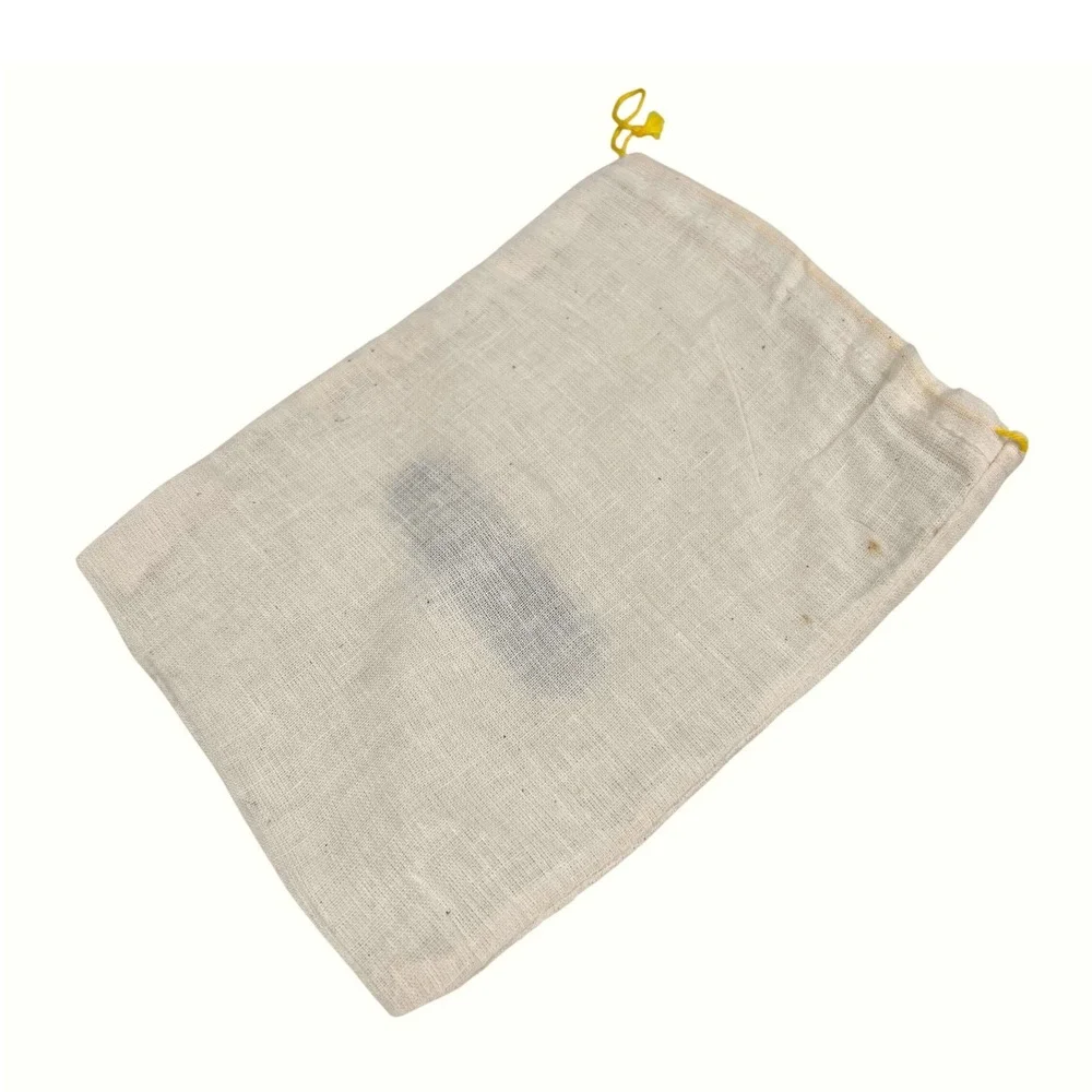 COACH Vintage Small Dust Bag‎ Cream Cotton Drawstring Pouch Muslin 6x8